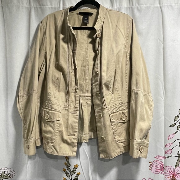 Vintage Venezia Khaki Jacket - Size 14/16 - Picture 3 of 14